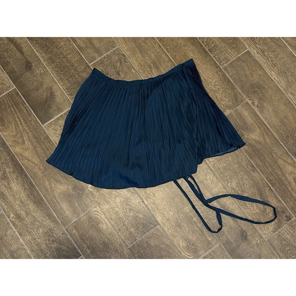 Anthropologie - Pleated Wrap Skirt - Turquoise - Womens Small